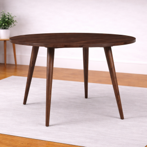 4 Seater Round Wooden Dining Table