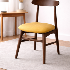 Wood Chair with Upholstered Seating